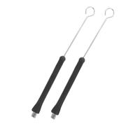 TOYANDONA 2pcs Retractable Stainless Steel Drum Wire Brushes Precision Jazz Percussion Sticks with Enhanced Resonance for Various Drum Types Suitable for Drummers of All Levels