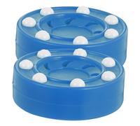 TOYANDONA 2Pcs Roller Hockey Training Pucks for Off-ice Practice Professional Inline and Street Hockey Game Pucks with High Hardness and Smooth Surface for Accurate Shots and Random Color