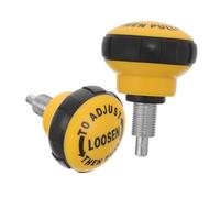 TOYANDONA 2pcs Rotating Pull Pin Knob for Exercise Bikes Fitness Equipment Replacement Abs Material Height Adjustment Screw Compatible with Home and Commercial Machines Black Yellow