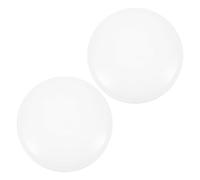 TOYANDONA 2Pcs Round Ceiling Light Covers 18.7Cm Plastic Lamp Shade Replacement Flush Mount Diffuser for Kitchen Balcony Fixtures Home Office