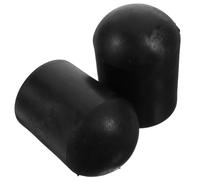 TOYANDONA 2pcs Rubber Cello Endpin Tip with Easy Installation and Solid Durability, Non-slip Protector for Cello Endpin Rest, Black Rubber Instrument Accessories for Performance