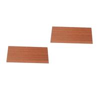 TOYANDONA 2pcs Sapelewood Guitar Veneer Replacement Part for Guitar Luthiers Premium Quality Headstock Plate for Instrument