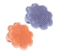 TOYANDONA 2pcs Scalp Brush Silicone Cradle Cap Comb with Ergonomic Lion Shape for Newborns Soft Scalp Exfoliator Bath Scrubber Gentle Hairbrush for Care