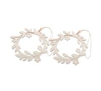 TOYANDONA 2PCS Scandinavian Wooden Wreath Frames for DIY Crafts Unfinished Floral Hoop Rings for Home Decor Hanging Ornaments Table Centerpieces Nordic Style Decorations