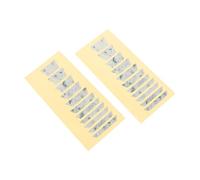 TOYANDONA 2pcs Self Adhesive Guitar Fretboard Stickers Inlay Markers for Electric Acoustic Bass Guitars Easy Install Decals for Beginners to Learn Chords Skills