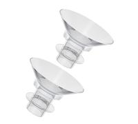 TOYANDONA 2pcs Silicone Breast Pump Flange Inserts 13mm Wearable Flange Converter Accessories, Washable and Microwave-steam Sanitizable, for Breastfeeding Mothers