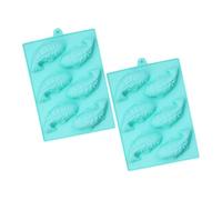 TOYANDONA 2pcs Silicone Carp Cake Molds Food-Grade Baking Tool for Dessert and Party Non-Stick Fish-Shaped Pastry Moulds Safe DIY Chocolate and Cookie Baking Accessories Random Color