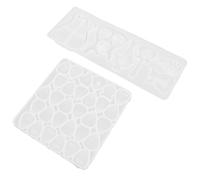 TOYANDONA 2pcs Silicone Guitar Pick Molds Non-stick Flexible DIY Crafting Kit for Beginners and Professionals Holiday Craft Supplies for Jewelry Making and