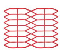 TOYANDONA 2pcs Silicone Mailbox Tray Inserts, Waterproof Mailbox Protector Pads with Firm Material and Versatile Fit, Red Silicone Mail Compartment Liners for Home Use