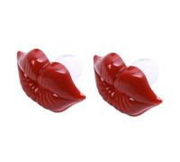 TOYANDONA 2pcs Silicone Pacifier Cute Food-Grade Material for Fun and Hilarious Care Tool for Comforting Newborns Red for Playful Parenting