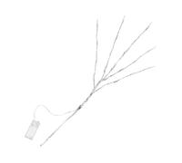 TOYANDONA 2Pcs Silver LED Tree Branch Lights Warm White Household Vase Decor Photo Props for Wedding Birthday Party Display Without Battery