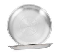 TOYANDONA 2pcs Silver Pentagram Ritual Plates with Triple Moon Design Metal Scrying Bowls for Witchcraft Wiccan Tarot Supplies Decorative Jewelry and Offering Trays for Magical Ambiance and