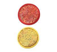 TOYANDONA 2pcs Singing Bowl Cushion Round Bowl Mat Pad Holder for Buddhism Accessory