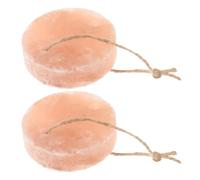 TOYANDONA 2pcs Small Animals Lick Salt Block Natural Mineral Chew for Rabbits Hamsters Hedgehogs Convenient Hanging Design for Optimal Pet Care