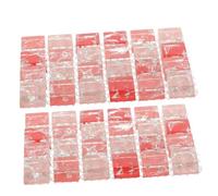 TOYANDONA 2pcs Small Cooling Mat for Hamster and Rabbit, Crystal Red Cooling Pad 10x6.5cm, Breathable Pet Summer Heat Dissipation Bedding for Guinea Pig, Bunny, and Small Pets