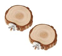 TOYANDONA 2Pcs Small Pet Cage Platforms for Hamsters Gerbils Parrots Standing Play Boards for Bird Cages Household Bird Accessories Sturdy Natural Plaything