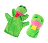 TOYANDONA 2PCS Snake Shaped Finger Puppets Creative Educational Plaything Safe Lovely Hand Puppets for Interaction and Imaginative Play