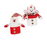 TOYANDONA 2pcs Snowman Storage Box Box for Candy Jar for Xmas Candy Case Festive Occasions