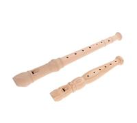 TOYANDONA 2pcs Soprano Recorder Instrument for German English Fingering Wooden Flute Lightweight Portable Music for Beginners Early Education Sound Development