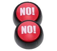 TOYANDONA 2pcs Sound Buttons Yes No Button Electronic Prank Toy for Party Dance Game Fun Noise Maker for Boys and Girls Adults