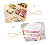 TOYANDONA 2Pcs Stackable Food Storage Containers with Lids for Fridge and Pantry Space-saving Organizer Boxes for Fruits Vegetables and Meal Prep Small and Large for Kitchen Storage