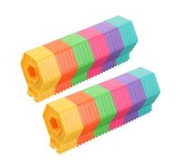TOYANDONA 2pcs Stacking Rings: Toddler Cognition Learning Toys - Montessori Stacking Toys For Kids - Stackable Cartoon Rings For Preschool