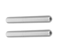TOYANDONA 2pcs Stainless Steel Cigar Holder Tube for Men with Humidity Control and Compact Design, Portable Cylindrical Cigar Storage Box Suitable for Pocket Carry and Daily Business Travel