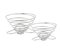 TOYANDONA 2pcs Stainless Steel Coffee Dripper Funnel Foldable Coffee Filter Stand for Camping and Travel Reusable Cone Filter Holder for Drip Brewing Compact Lightweight Accessory