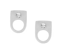 TOYANDONA 2Pcs Stainless Steel Frameless Ring Finger Catapult without Rubber Band Easy Use Outdoor Device for Hunting and Sports