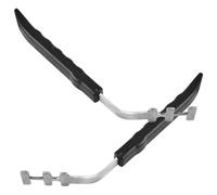 TOYANDONA 2pcs Stainless Steel Grill Grate Lifter Set Anti-scald Handle, Multifunctional Net Rack Gripper for Outdoor Barbecue Cooking, Sturdy Cooking Grid Lifting Tool