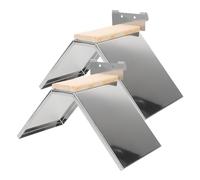 TOYANDONA 2pcs Stainless Steel Pigeon Standing Rack with Comfortable Perch and Stable Design Silver Bird Stand Suitable for Parrots and Birds and Pigeon Owners