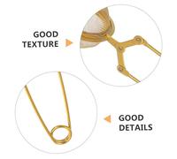 TOYANDONA 2pcs Stainless Steel Tea Strainer Fine Mesh Filter for Loose Leaf Tea Brewing Lightweight in Golden for Home and Office Use