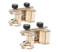 TOYANDONA 2pcs Stem Car Kit DIY Educational for Voice Controlled Wooden Vehicle for Hands Learning and Assembly Projects for Home and Outdoor Fun