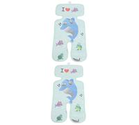 TOYANDONA 2pcs Stroller Cooling Cushion Summer Mat Ice Silk Liner for Boy Girl Seats Pad Keeps Boy Girl Pram Cushion Cool in Hot Weather for Stroller Use