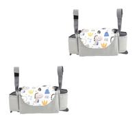 TOYANDONA 2pcs Stroller Nappy Bag Organizer Diaper Storage Bag for Stroller Accessories