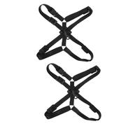 TOYANDONA 2pcs Sturdy Saxophone Strap Three-point Support Padded for Comfort Adjustable for Alto Tenor Fit