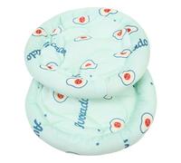 TOYANDONA 2pcs Summer Cooling Pet Floor Cushion for Small Animals, Ice Silk Hamster Bedding Mat with Green Avocado Color, Soft Rabbit and Guinea Pig Rest Pad for Indoor Use