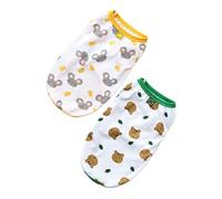 TOYANDONA 2Pcs Summer Dog Vests Lightweight Breathable Apparel for Pets for Daily Walks and Outdoor Activities Comfy Material for Warm Weather