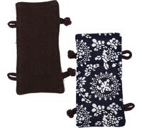 TOYANDONA 2pcs Teapot Handle Covers Reversible Heat-Resistant Fabric Sleeves Pot Handle Protectors for Copper Iron and Silver Kettles Anti-Scald Dual-Side Use for Safe Boiling