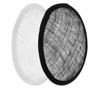 TOYANDONA 2pcs Teardrop Fascinator Base for DIY Millinery Accessories, Flax Material Versatile Foundation, Elegant and Stylish Hat Mold at Home Crafting