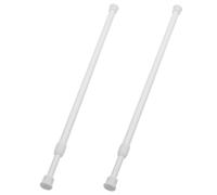 TOYANDONA 2pcs Telescopic Spring Tension Rod Non-slip Window Security Bar Heavy-duty Extension Rod for Closet Shower Curtain Sliding Door Lock with Impact-resistant Construction