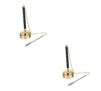 TOYANDONA 2pcs Temple Buddhist Supply Chime Buddhist Ritual Utensil for Temple Meditation Accessories Deep Resonance Serenity Bell