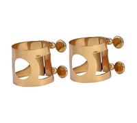 TOYANDONA 2pcs Tenor Saxophone Cards Brass Flute Head Clip Soprano Sax Mouthpiece Cap
