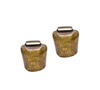 TOYANDONA 2Pcs Thicken Sheep Bells Pendant Cows Sheep Bronze Hanging Loud Alarm Bell with Elegant Finish for Animal Loss Use