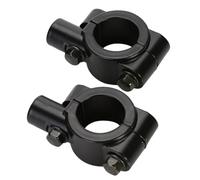 TOYANDONA 2pcs Threaded Motorcycle Rearview Mirror Bracket Clamp Support for Handlebar Black Handlebar Rear View Mirror Mount Replacement
