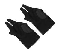 TOYANDONA 2Pcs Three Finger Billiard Gloves Professional Elastic Snooker Gloves Breathable Non Slip Design for Pool Games Comfortable Fit for Humid Conditions Accessory for Billiards and