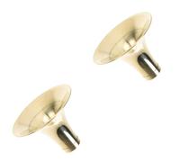 TOYANDONA 2pcs Traditional Chinese Ebony Suona Instrument Professional Suona Haidi Xiao Bright Sound Brass Instrument for Marching Bugle Horn Usage