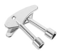 TOYANDONA 2pcs Triangle Key Utility Meter Box Key Zinc Alloy Electric Gas Meter Box Radiator Air Bleed Plumbing Tool for and Cabinet Lock