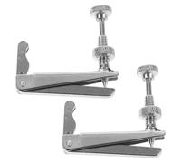TOYANDONA 2pcs Universal Cello Tuner Fine Tuning Screws Stainless Steel Silver String Tightening Tool for Cellists Beginner 3/4-4/4 Size