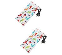 TOYANDONA 2pcs USB Bottle Warmer Cover Portable Heater for Boy Girl Soft Compatible Car USB Power Source Stylish for Feeding Bottles